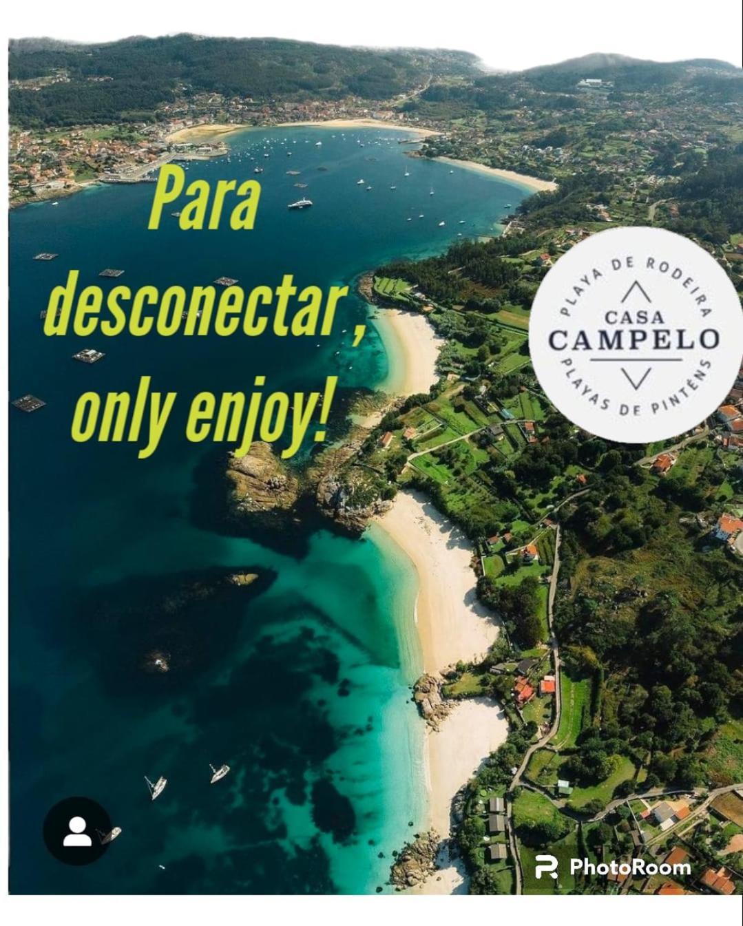 Apartamento Playa de Rodeira Cangas Bagian luar foto